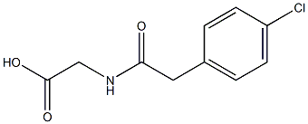 {[(4-chlorophenyl)acetyl]amino}acetic acid Struktur