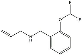 {[2-(difluoromethoxy)phenyl]methyl}(prop-2-en-1-yl)amine Struktur