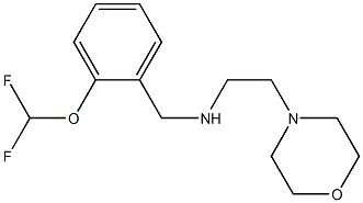 {[2-(difluoromethoxy)phenyl]methyl}[2-(morpholin-4-yl)ethyl]amine Struktur