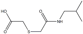 {[2-(isobutylamino)-2-oxoethyl]thio}acetic acid Struktur