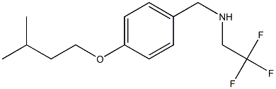 {[4-(3-methylbutoxy)phenyl]methyl}(2,2,2-trifluoroethyl)amine Struktur