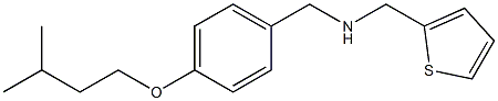 {[4-(3-methylbutoxy)phenyl]methyl}(thiophen-2-ylmethyl)amine Struktur