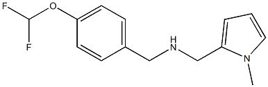 {[4-(difluoromethoxy)phenyl]methyl}[(1-methyl-1H-pyrrol-2-yl)methyl]amine Struktur