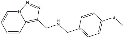 {[4-(methylsulfanyl)phenyl]methyl}({[1,2,4]triazolo[3,4-a]pyridin-3-ylmethyl})amine Struktur