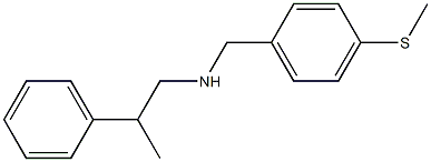 {[4-(methylsulfanyl)phenyl]methyl}(2-phenylpropyl)amine Struktur