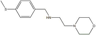 {[4-(methylsulfanyl)phenyl]methyl}[2-(morpholin-4-yl)ethyl]amine Struktur