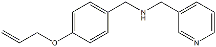 {[4-(prop-2-en-1-yloxy)phenyl]methyl}(pyridin-3-ylmethyl)amine Struktur