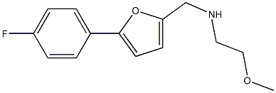 {[5-(4-fluorophenyl)furan-2-yl]methyl}(2-methoxyethyl)amine Struktur