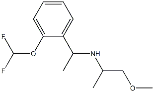 {1-[2-(difluoromethoxy)phenyl]ethyl}(1-methoxypropan-2-yl)amine Struktur