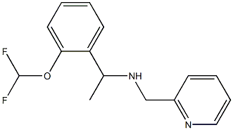 {1-[2-(difluoromethoxy)phenyl]ethyl}(pyridin-2-ylmethyl)amine Struktur