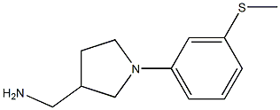 {1-[3-(methylthio)phenyl]pyrrolidin-3-yl}methylamine Struktur