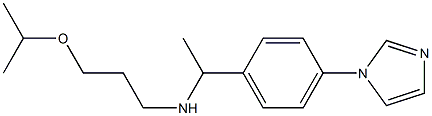 {1-[4-(1H-imidazol-1-yl)phenyl]ethyl}[3-(propan-2-yloxy)propyl]amine Struktur