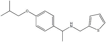 {1-[4-(2-methylpropoxy)phenyl]ethyl}(thiophen-2-ylmethyl)amine Struktur