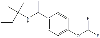 {1-[4-(difluoromethoxy)phenyl]ethyl}(2-methylbutan-2-yl)amine Struktur