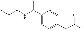 {1-[4-(difluoromethoxy)phenyl]ethyl}(propyl)amine Struktur