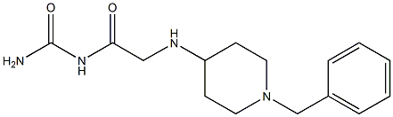 {2-[(1-benzylpiperidin-4-yl)amino]acetyl}urea Struktur