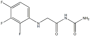 {2-[(2,3,4-trifluorophenyl)amino]acetyl}urea Struktur