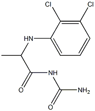 {2-[(2,3-dichlorophenyl)amino]propanoyl}urea Struktur