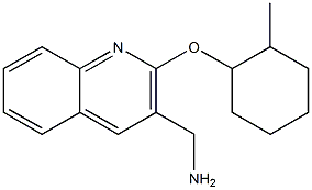 {2-[(2-methylcyclohexyl)oxy]quinolin-3-yl}methanamine Struktur