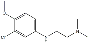 {2-[(3-chloro-4-methoxyphenyl)amino]ethyl}dimethylamine Struktur