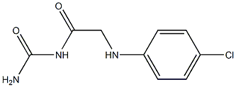 {2-[(4-chlorophenyl)amino]acetyl}urea Struktur