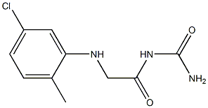 {2-[(5-chloro-2-methylphenyl)amino]acetyl}urea Struktur