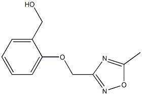 {2-[(5-methyl-1,2,4-oxadiazol-3-yl)methoxy]phenyl}methanol Struktur