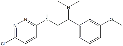 {2-[(6-chloropyridazin-3-yl)amino]-1-(3-methoxyphenyl)ethyl}dimethylamine Struktur