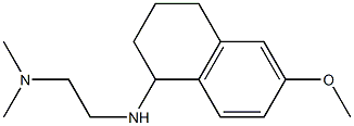 {2-[(6-methoxy-1,2,3,4-tetrahydronaphthalen-1-yl)amino]ethyl}dimethylamine Struktur