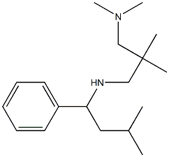 {2-[(dimethylamino)methyl]-2-methylpropyl}(3-methyl-1-phenylbutyl)amine Struktur