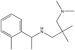 {2-[(dimethylamino)methyl]-2-methylpropyl}[1-(2-methylphenyl)ethyl]amine Struktur