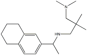 {2-[(dimethylamino)methyl]-2-methylpropyl}[1-(5,6,7,8-tetrahydronaphthalen-2-yl)ethyl]amine Struktur