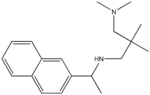 {2-[(dimethylamino)methyl]-2-methylpropyl}[1-(naphthalen-2-yl)ethyl]amine Struktur