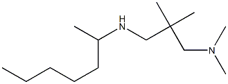 {2-[(heptan-2-ylamino)methyl]-2-methylpropyl}dimethylamine Struktur