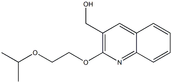 {2-[2-(propan-2-yloxy)ethoxy]quinolin-3-yl}methanol Struktur