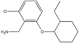 {2-chloro-6-[(2-ethylcyclohexyl)oxy]phenyl}methanamine Struktur