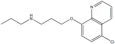 {3-[(5-chloroquinolin-8-yl)oxy]propyl}(propyl)amine Struktur