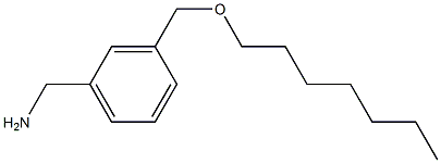 {3-[(heptyloxy)methyl]phenyl}methanamine Struktur