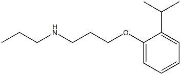 {3-[2-(propan-2-yl)phenoxy]propyl}(propyl)amine Struktur