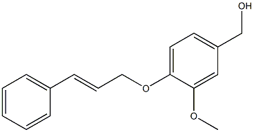 {3-methoxy-4-[(3-phenylprop-2-en-1-yl)oxy]phenyl}methanol Struktur