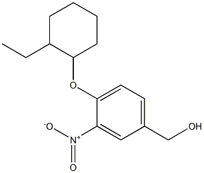 {4-[(2-ethylcyclohexyl)oxy]-3-nitrophenyl}methanol Struktur