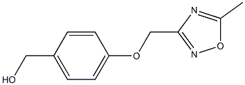 {4-[(5-methyl-1,2,4-oxadiazol-3-yl)methoxy]phenyl}methanol Struktur