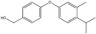 {4-[3-methyl-4-(propan-2-yl)phenoxy]phenyl}methanol Struktur