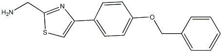 {4-[4-(benzyloxy)phenyl]-1,3-thiazol-2-yl}methanamine Struktur