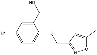 {5-bromo-2-[(5-methyl-1,2-oxazol-3-yl)methoxy]phenyl}methanol Struktur