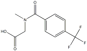 {methyl[4-(trifluoromethyl)benzoyl]amino}acetic acid Struktur