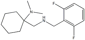 1-({[(2,6-difluorophenyl)methyl]amino}methyl)-N,N-dimethylcyclohexan-1-amine Struktur