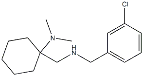 1-({[(3-chlorophenyl)methyl]amino}methyl)-N,N-dimethylcyclohexan-1-amine Struktur