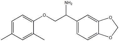 1-(1,3-benzodioxol-5-yl)-2-(2,4-dimethylphenoxy)ethanamine Struktur