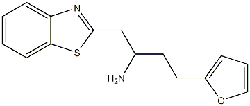 1-(1,3-benzothiazol-2-yl)-4-(furan-2-yl)butan-2-amine Struktur